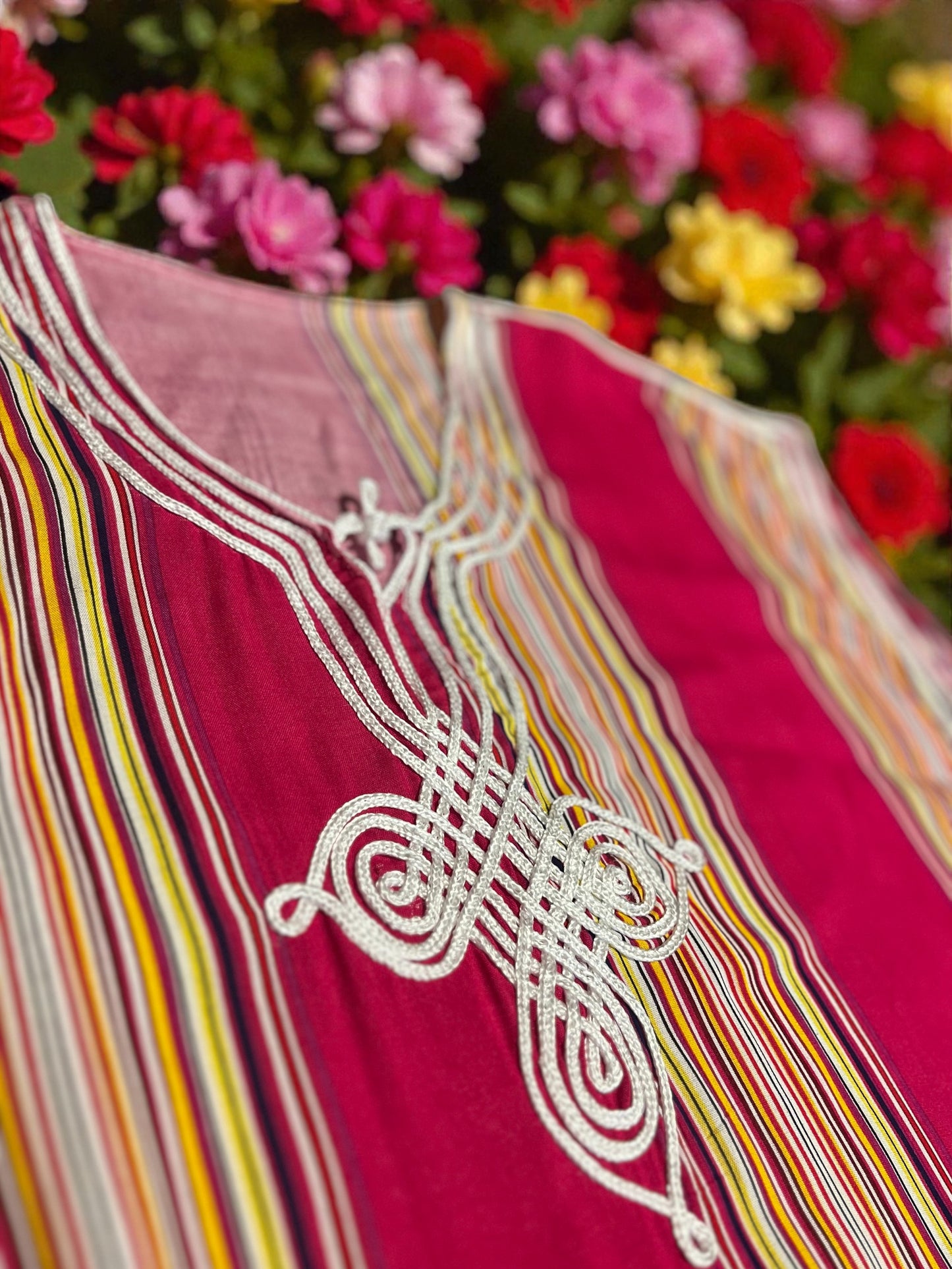 Pink Moroccan Striped Gandora