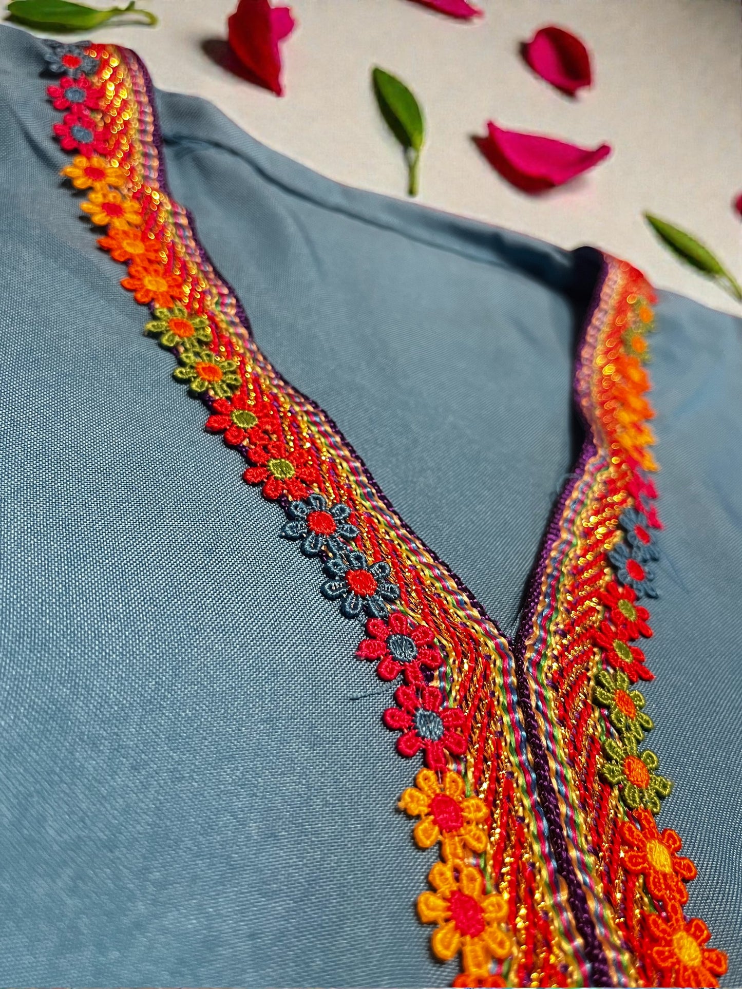 Baby Blue Moroccan Gandora