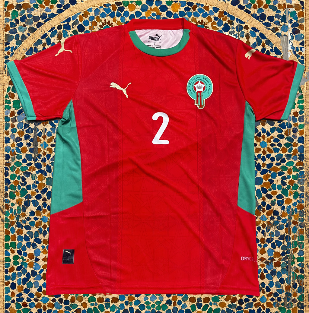 Red Morocco Hakimi Jersey – Home Edition
