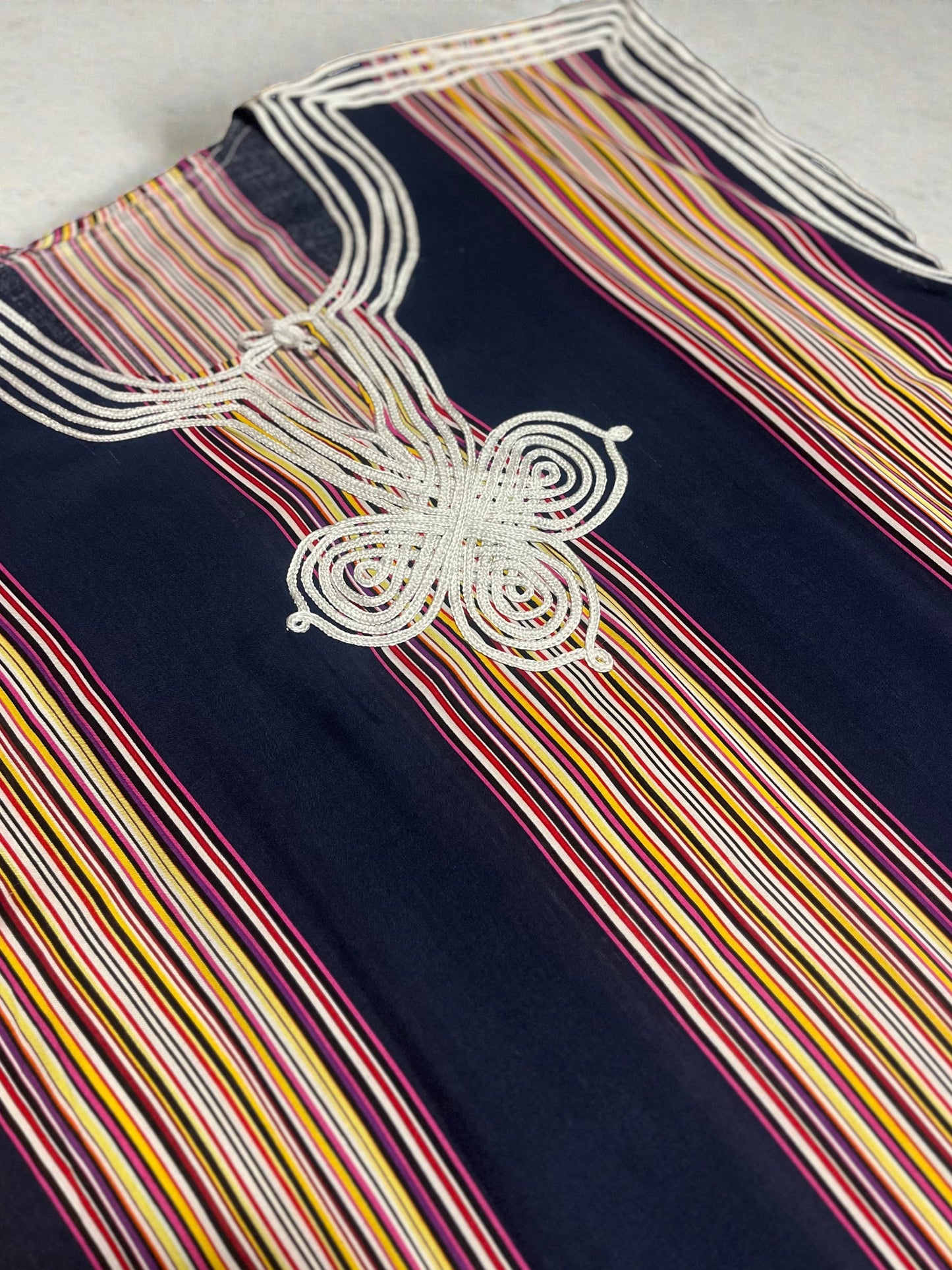 Navy Moroccan Striped Gandora