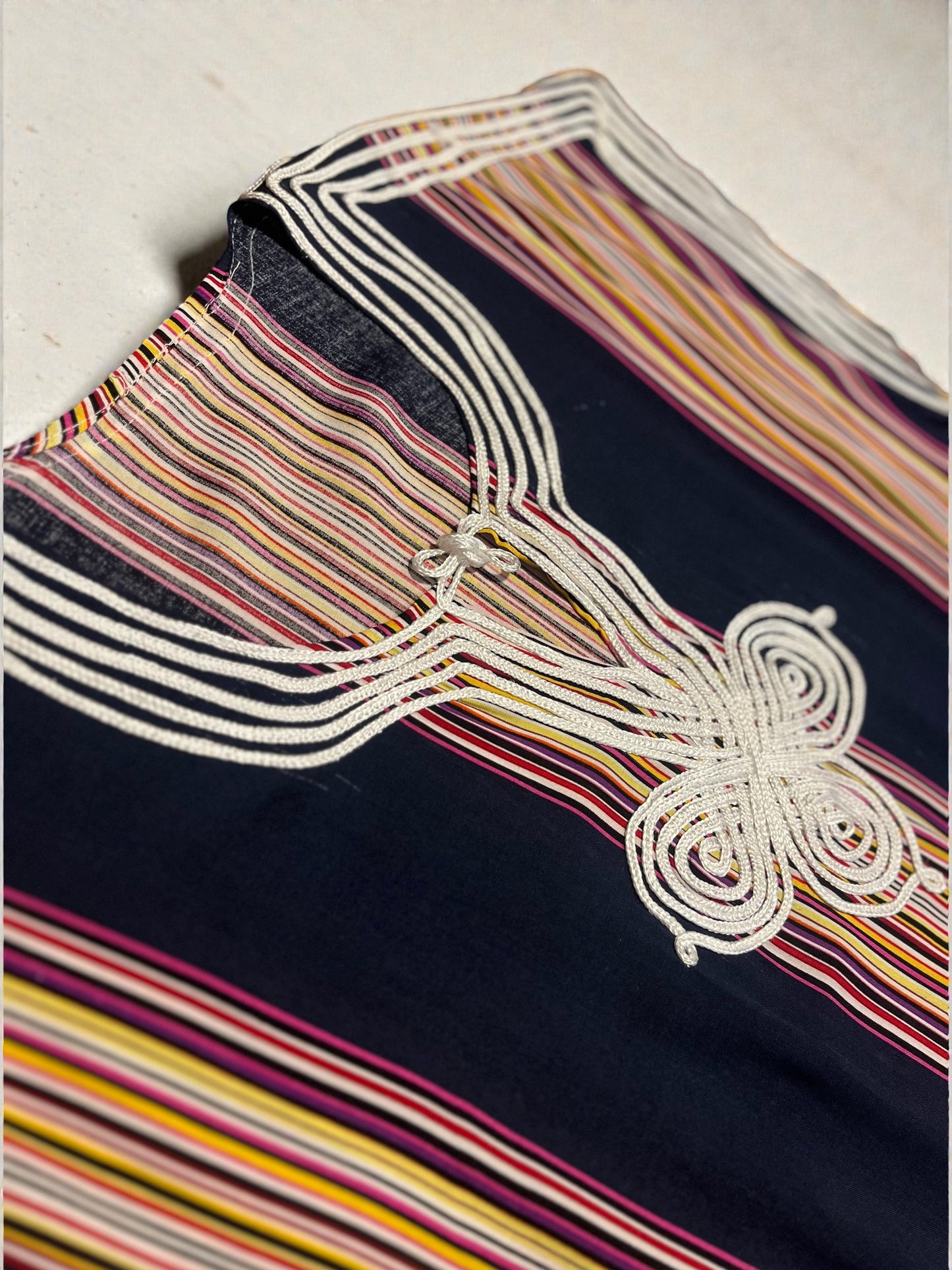 Navy Moroccan Striped Gandora