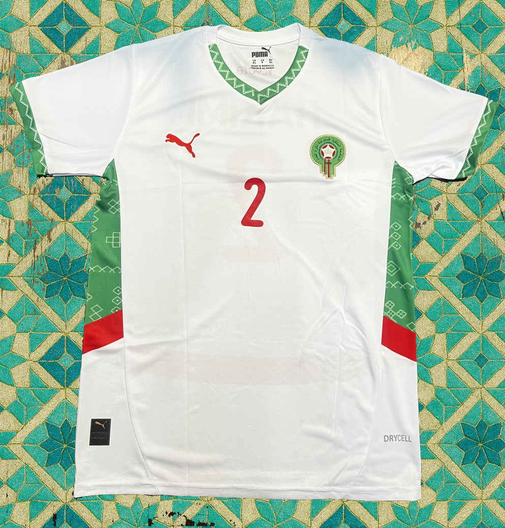 Morocco Hakimi Jersey – White Edition